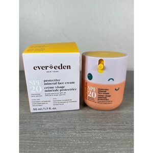 Evereden Protective Mineral Face Cream SPF 20 Unscented Sunscreen 50ml 1.7oz NIB